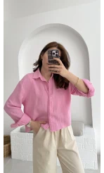 Babe Müslin Gömlek Pembe - 2065
