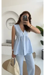 Baby Miss Keten Takım Mavi