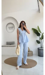 Baby Miss Keten Takım Mavi