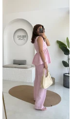 Baby Miss Keten Takım Pembe