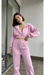 Bach Pembe Hırkalı Eşofman Takımı