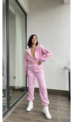 Bach Pembe Hırkalı Eşofman Takımı