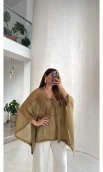 Bağcıklı Panço - Olive - Kod: 5111