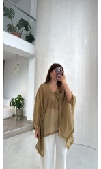 Bağcıklı Panço - Olive - Kod: 5111