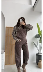 Baggy Tulum Acı Kahve Rengi