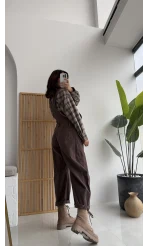 Baggy Tulum Acı Kahve Rengi