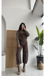 Baggy Tulum Acı Kahve Rengi