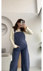 Baggy Tulum Lavanta Mavisi Rengi