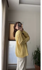 Bahama Triko Salaş Bluz - Sarı