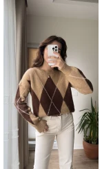 Baklava Kazak Kahverengi