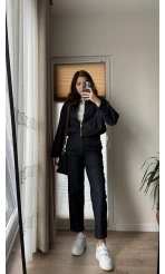 Bomber Ceket Denim Pantolon Takım