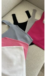 Basic Fitili Bebe Mavisi Crop