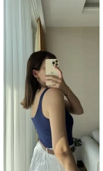 Basic Fitili Body Lacivert