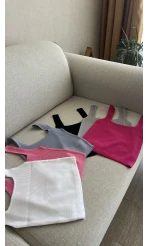 Basic Fitili Fuşya Crop