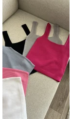 Basic Fitili Fuşya Crop