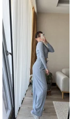 Bebe Mavisi Simli Hırkalı Takım