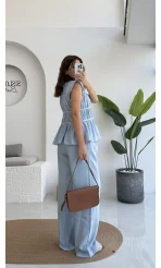 Begonia Gipeli Kat Detay Takım - Bebe Mavisi