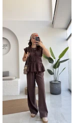 Begonia Gipeli Kat Detay Takım - Kahve