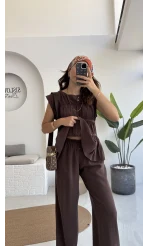 Begonia Gipeli Kat Detay Takım - Kahve