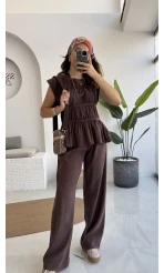 Begonia Gipeli Kat Detay Takım - Kahve