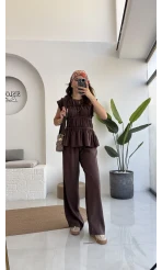 Begonia Gipeli Kat Detay Takım - Kahve