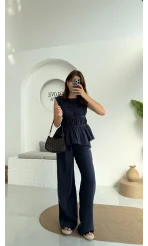 Begonia Gipeli Kat Detay Takım - Lacivert