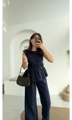 Begonia Gipeli Kat Detay Takım - Lacivert