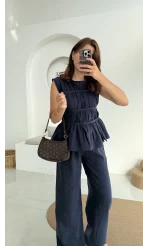 Begonia Gipeli Kat Detay Takım - Lacivert