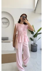 Begonia Gipeli Kat Detay Takım - Pembe