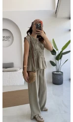 Begonia Gipeli Kat Detay Takım - Yeşil