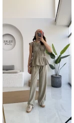 Begonia Gipeli Kat Detay Takım - Yeşil