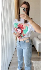 Bel Pembe Detay Jean
