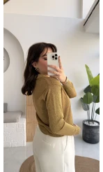 Bella Simli Uzun Kol Kazak - Haki - Kod: 251133