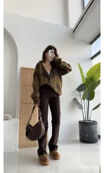 Bellamo Zra STRAİGHT Acı Kahve Pantolon Jean