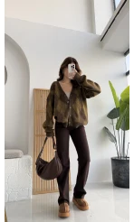 Bellamo Zra STRAİGHT Acı Kahve Pantolon Jean