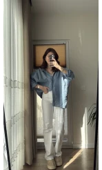 Bellamo Zra STRAİGHT Beyaz Pantolon Jean