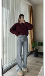 Bellamo Zra STRAİGHT Buz Mavisi Pantolon Jean