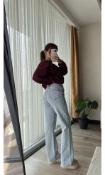 Bellamo Zra STRAİGHT Buz Mavisi Pantolon Jean