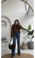 Bellamo Straight Lacivert Tonları Jean Pantolon