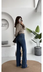 Bellamo Straight Lacivert Tonları Jean Pantolon