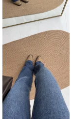 Bellamo Straight Lacivert Tonları Jean Pantolon