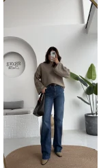 Bellamo Straight Lacivert Tonları Jean Pantolon