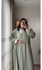 Benedict 2 Parça Keten Özel Tasarım Elbise