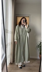 Benedict 2 Parça Keten Özel Tasarım Elbise