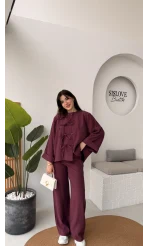 Bennet Serisi Modal Takım - Mürdüm - Kod: 8678