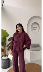 Bennet Serisi Modal Takım - Mürdüm - Kod: 8678