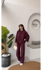 Bennet Serisi Modal Takım - Mürdüm - Kod: 8678