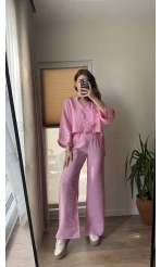 Bennet Tensel Cepli Pantolon Pembe