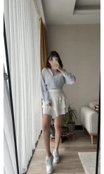 Beyaz Kat Kat Etek