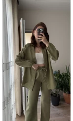 Billie Kimono Takım - Haki